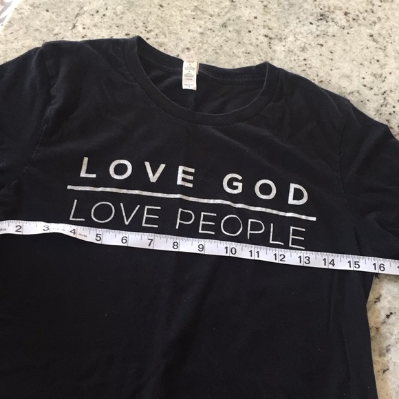 ♥️ Love God Love People Christian T-shirt - Picture 4 of 6